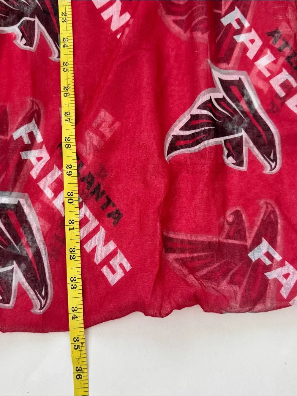 Atlanta Falcons Infinity Scarf Little Earth Red Sheer Lightweight Game Day NFL
